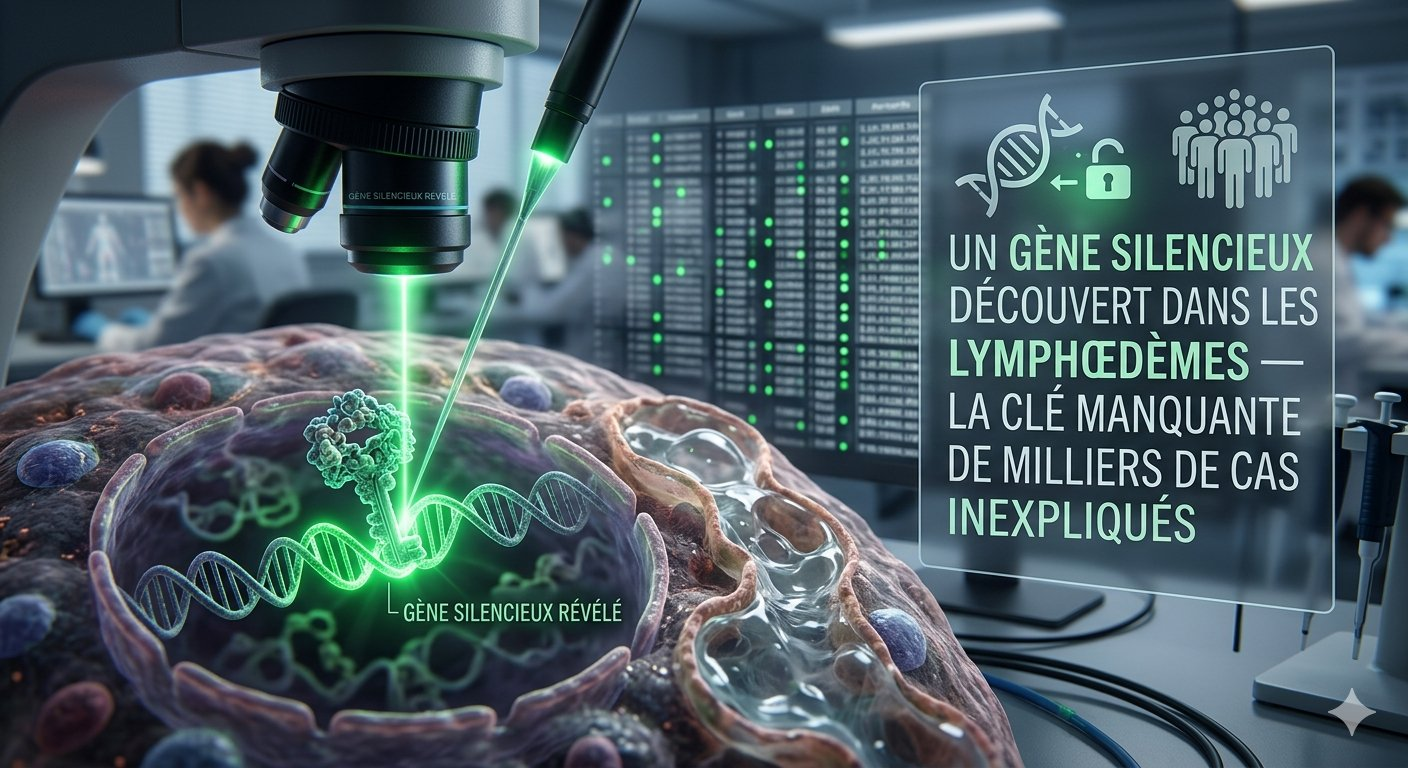 Gène silencieux TIE1 découvert dans les lymphœdèmes